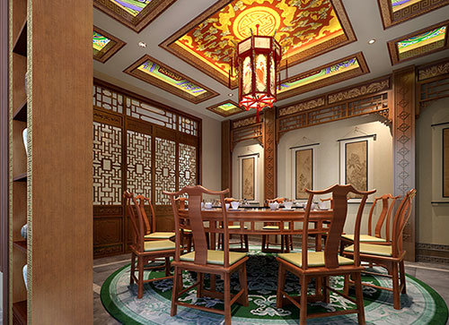 庆阳中式古典风格家居装修设计效果图